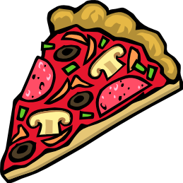 clip-art image of a pizza slice