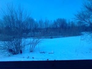 winter scene at the Wittekind homestead