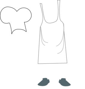 chef apron and hat