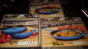 boxed cast iron cookware from Aldi